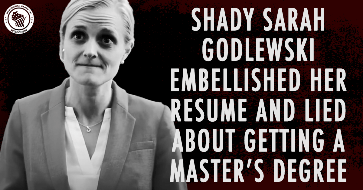 ICYMI: Sarah Godlewski Can’t Keep Her Story Straight on Her Educational